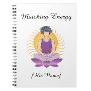 Espiral Caderno Mindful Personalizado para Ele Nome e Te