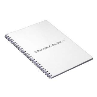 Espiral Caderno Minimalista de capa dura Silêncio Escaláve