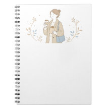 Caderno Minimalista de Tom Marrom Claro Takeaway d
