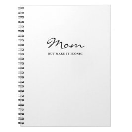 Espiral Caderno Minimalista Mãe Legal Divertida Irônica