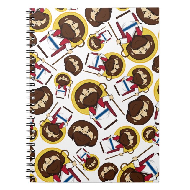 Espiral Caderno modelado Jesus Cristo (Frente)