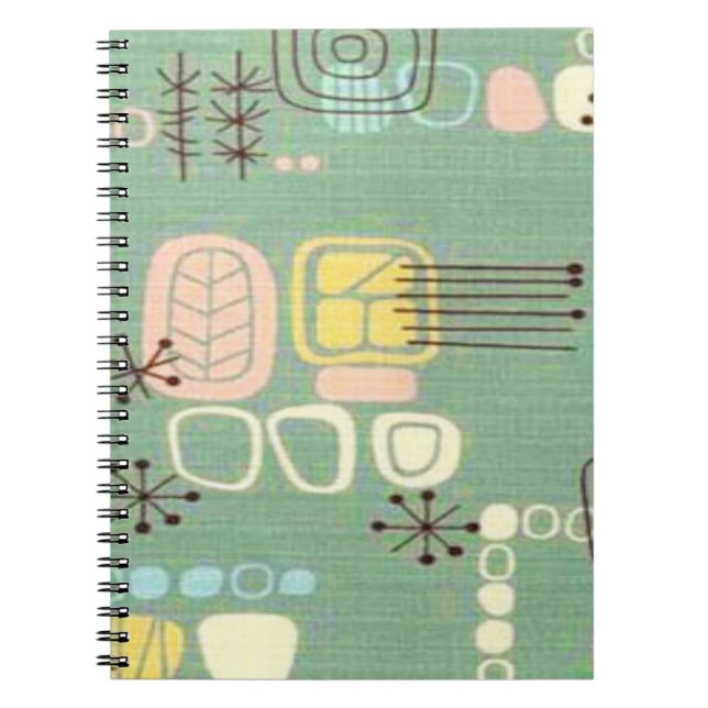 Espiral Caderno moderno do design gráfico do meio século (Frente)