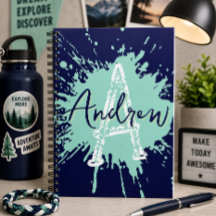 Caderno Monogram Modern Boy Preppy de Volta às Aul