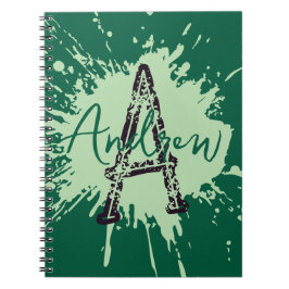 Espiral Caderno Monogram Modern Boy Preppy de Volta às Aul