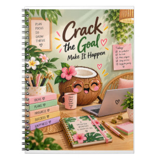 Espiral Caderno Motivacional Crack the Goal