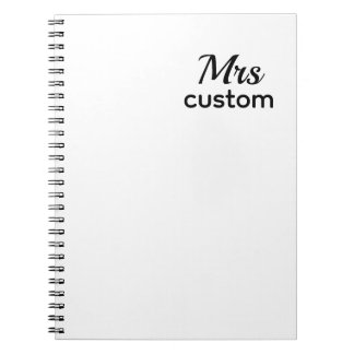 Espiral Caderno Mrs. Custom – Nome Personalizado