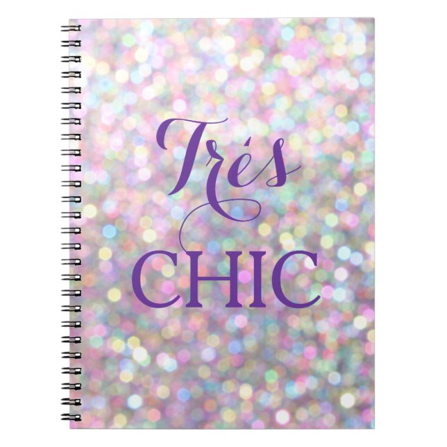 Espiral Caderno MUITO CHIC Brilhante (Frente)