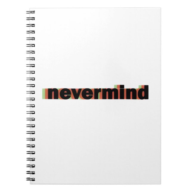 Espiral caderno nevermind (Frente)