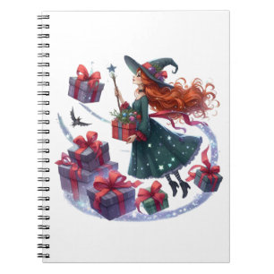 Espiral Caderno (Notebook) Bruxa dos Presentes