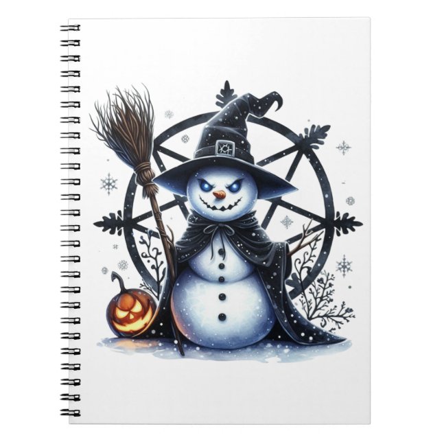 Espiral Caderno (Notebook) Feliz Natal Sombrio (Frente)