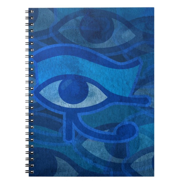 Espiral Caderno Olho Horus Azul (Frente)