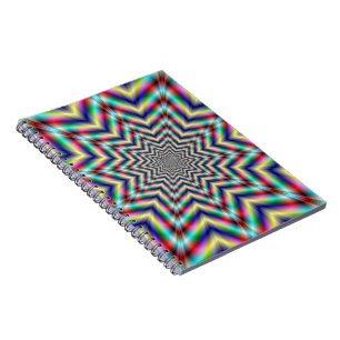 Espiral Caderno óptica de desafio da estrela