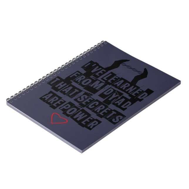 Espiral Caderno órfão do design dos segredos da díade do (Left Side)