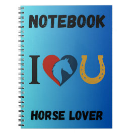 Espiral Caderno para Amantes de Cavalos - Equestres, Amant