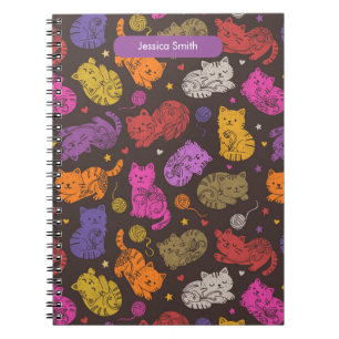 Espiral Caderno para Amantes de Gatos