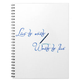 Espiral Caderno para Escrever ao Vivo