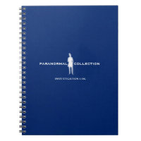 Caderno Paranormal do registro da investigação