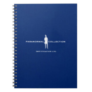 Espiral Caderno Paranormal do registro da investigação