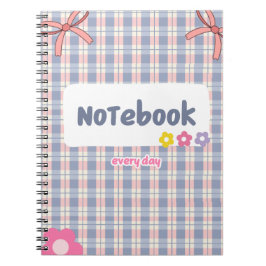 Espiral Caderno Pastel Adorável | Diário Estético Suave