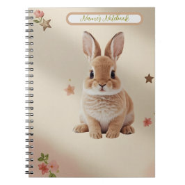 Espiral Caderno Pastel do Bebê Coelho