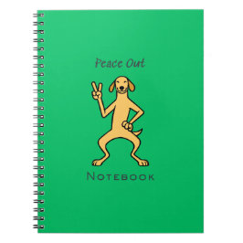 Espiral Caderno Peace Out