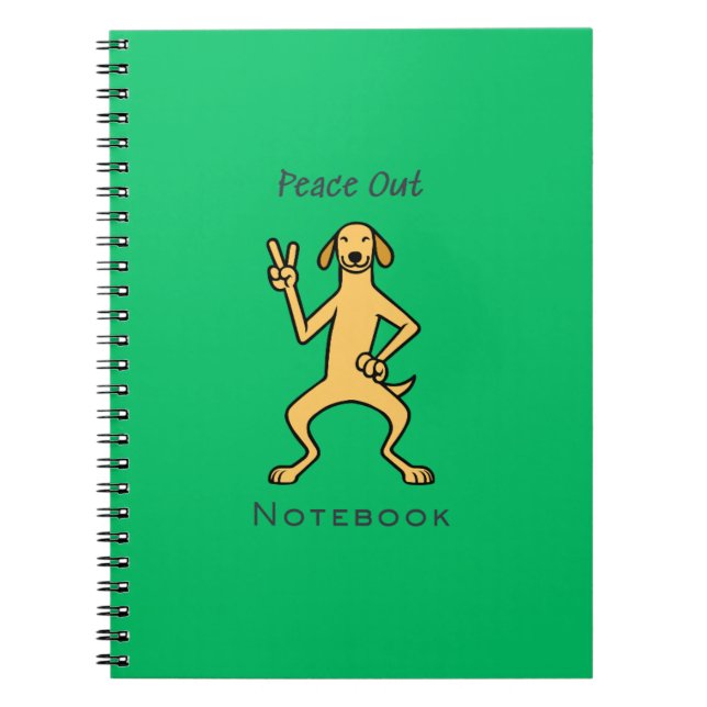 Espiral Caderno Peace Out (Frente)