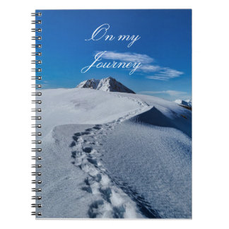 Espiral Caderno Pegadas na Neve