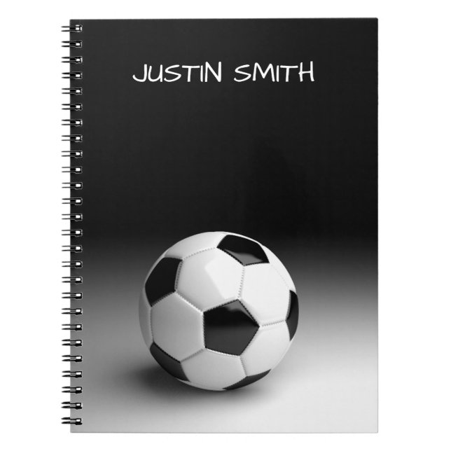Espiral Caderno Personalizado Bola de Futebol (Frente)