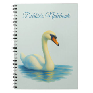 Espiral Caderno Personalizado Cisne