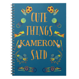 Espiral Caderno Personalizado Coisas Lindas Que Meu Filho 