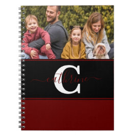 Espiral Caderno personalizado com foto e bloco de cores