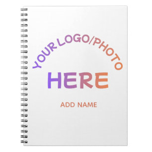 Espiral Caderno personalizado com logotipo corporativo de