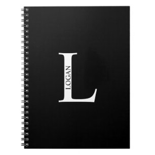Espiral Caderno Personalizado com Monograma e Nome