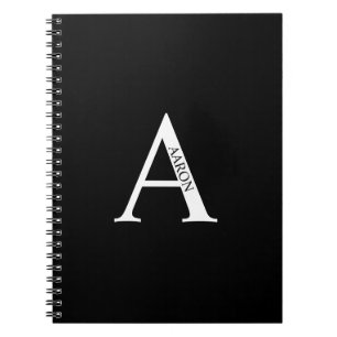 Espiral Caderno Personalizado com Monograma e Nome