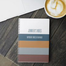 Caderno Personalizado com Nome e Listras