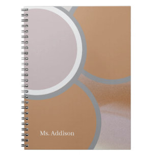 Espiral Caderno personalizado com nome encadernado em espi