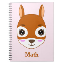 Caderno Personalizado com Padrão de Esquilo