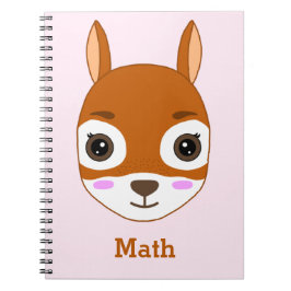 Espiral Caderno Personalizado com Padrão de Esquilo