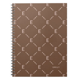 Espiral Caderno Personalizado com Padrão Geométrico de Mon