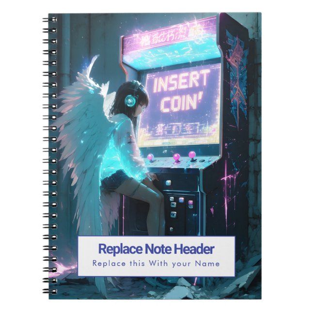Espiral Caderno Personalizado com Tema de Anime (Frente)