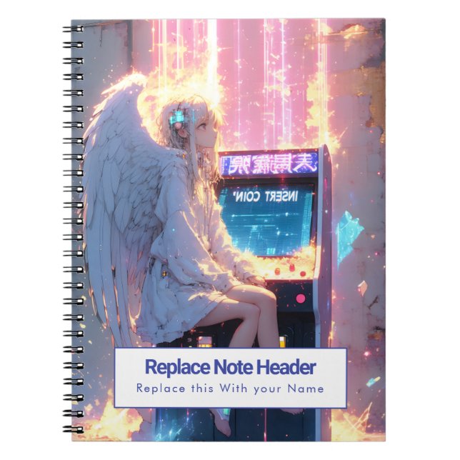 Espiral Caderno Personalizado com Tema de Anime (Frente)
