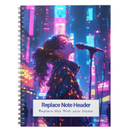 Espiral Caderno Personalizado com Tema de Anime