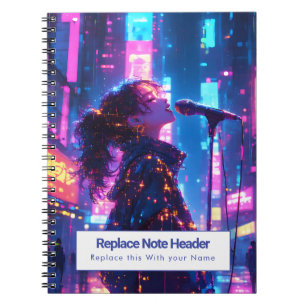 Espiral Caderno Personalizado com Tema de Anime