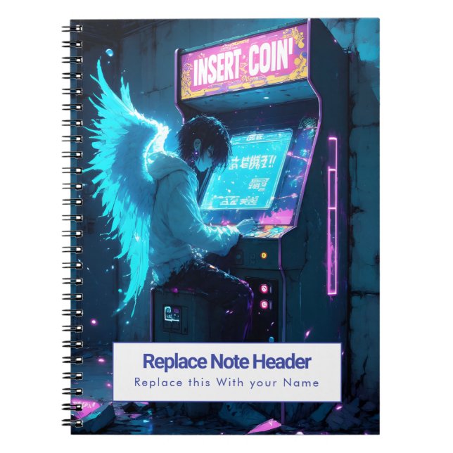 Espiral Caderno Personalizado com Tema de Anime (Frente)