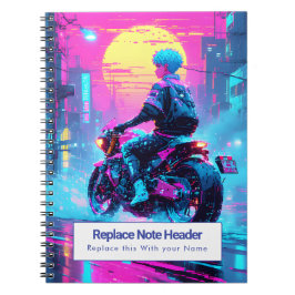 Espiral Caderno Personalizado com Tema de Anime