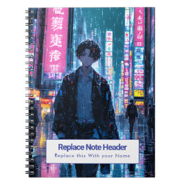 Espiral Caderno Personalizado com Tema de Anime