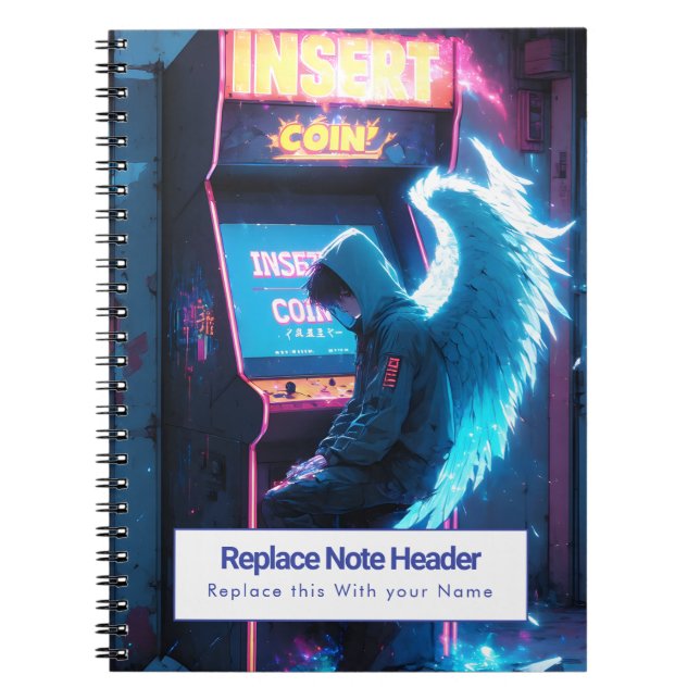 Espiral Caderno Personalizado com Tema de Anime (Frente)