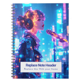 Espiral Caderno Personalizado com Tema de Anime