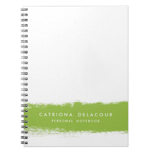 Espiral Caderno personalizado da aguarela respingo