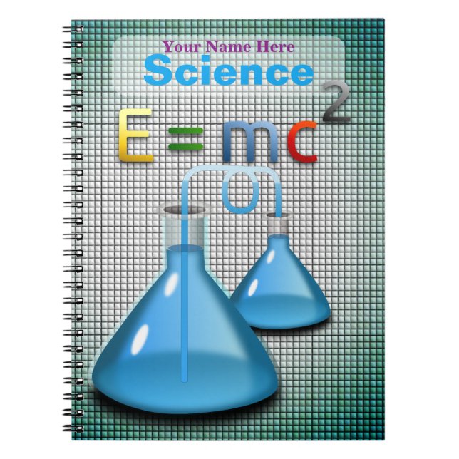 Espiral Caderno personalizado da ciência (Frente)